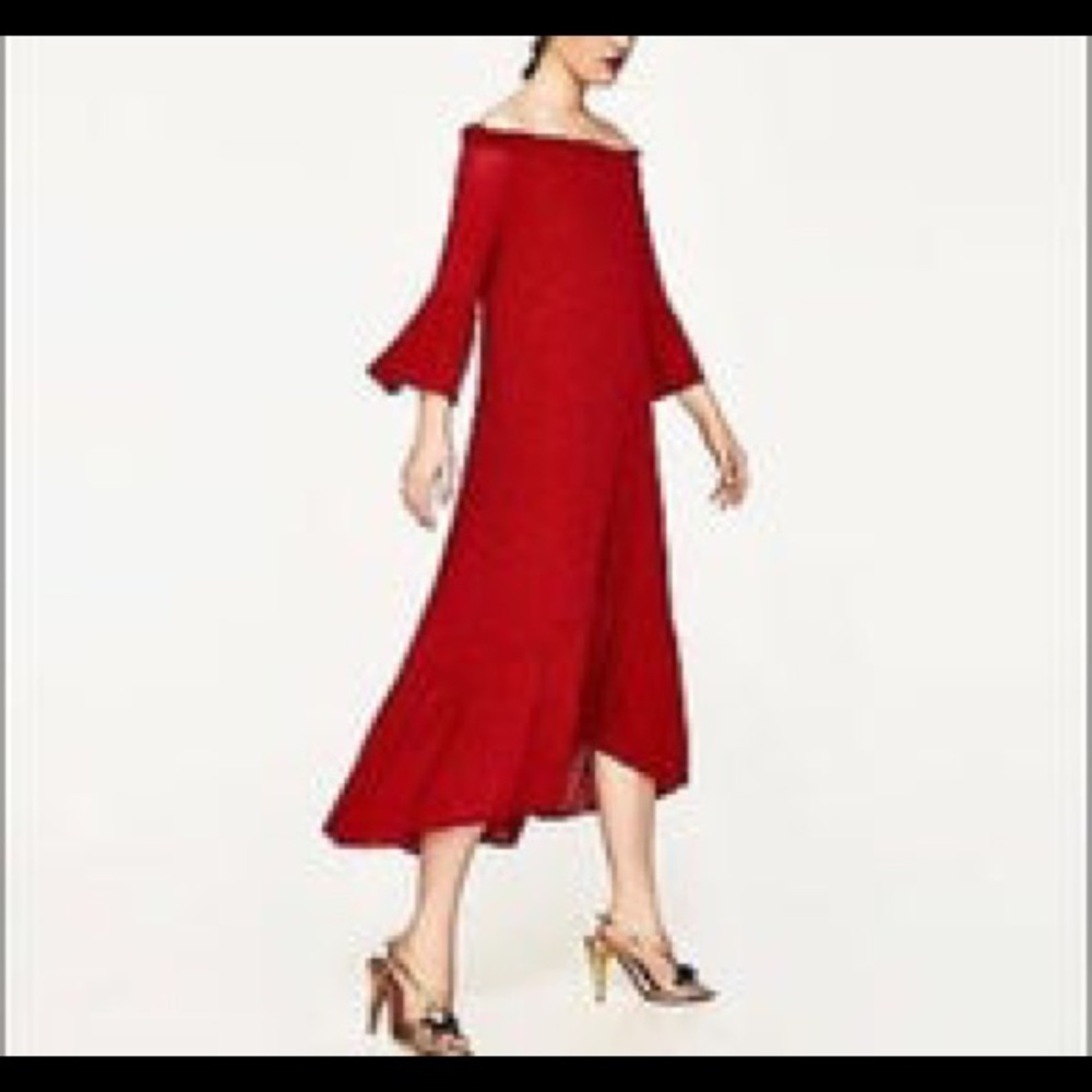 NWT tag Zara Italian Yarn high low dress